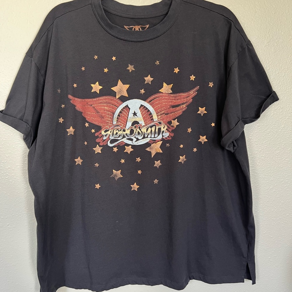 Aerosmith Maurices Black Graphic Tee